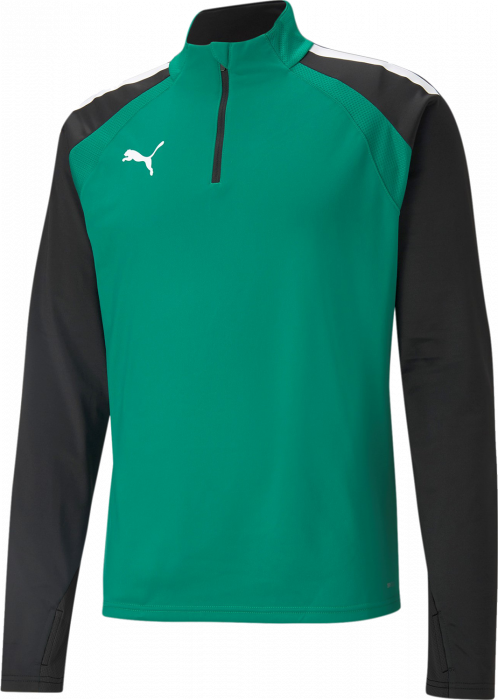 Puma - Teamliga Training 1/4 Zip Top Jr. - Green & black