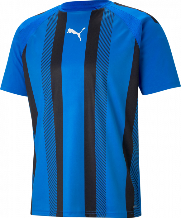 Puma - Teamliga Striped Jersey Jr - Blå & svart