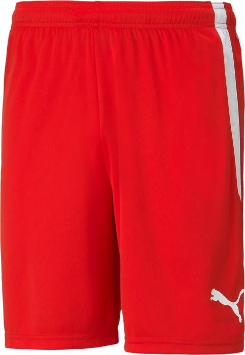 Puma - Teamliga Shorts - Czerwony