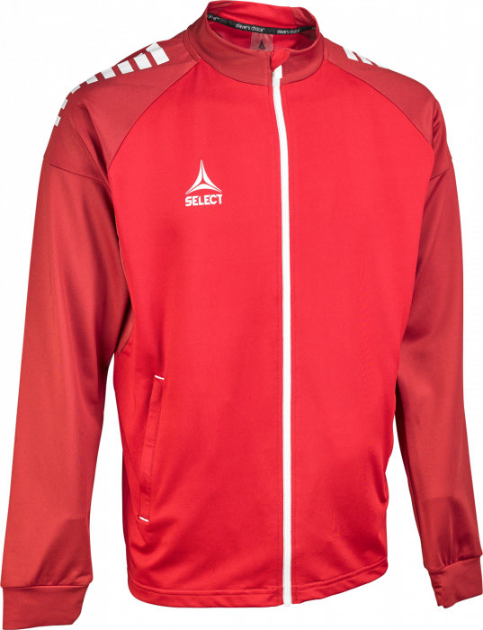 Select - Spain V25 Training Zip Jacket - Czerwony & biały