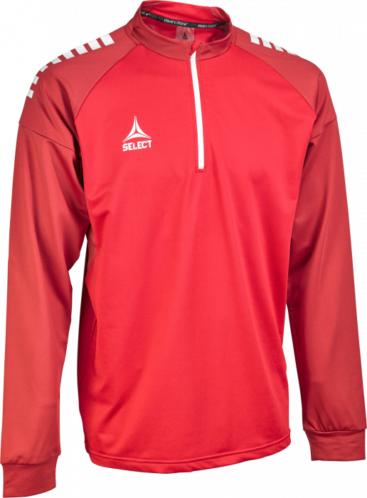 Select - Spain V25 Half-Zip Training Jacket - Red & white